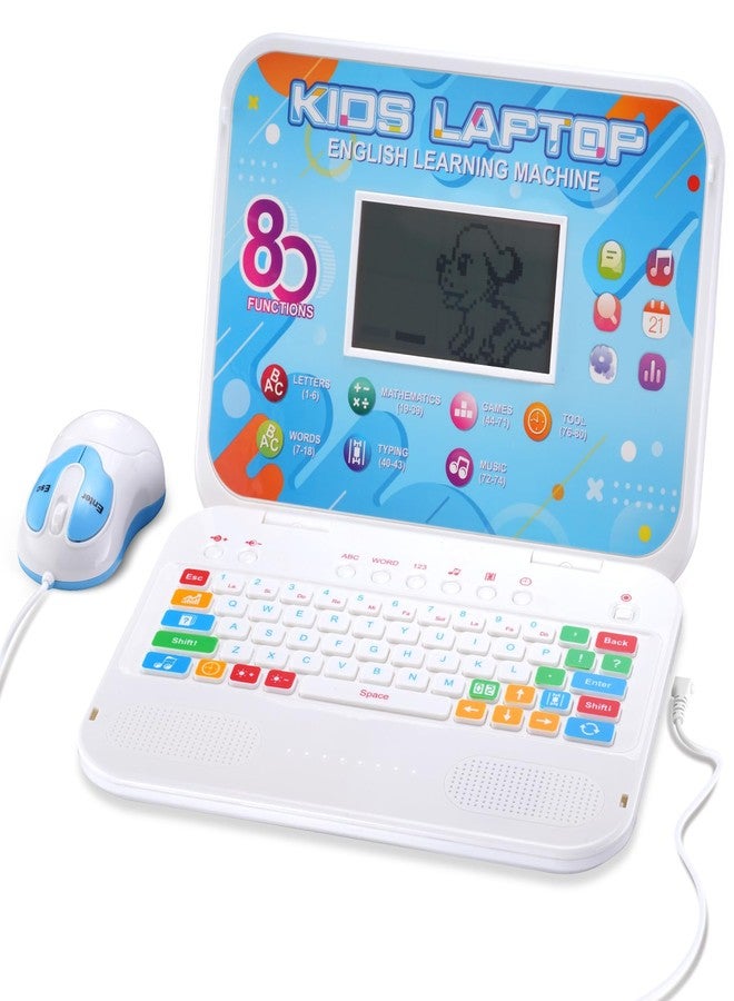 LESHITIAN Kids Laptop, 80 Learning Modes to Learn Alphabet, Words, Mathematics, Play Games and Music, Educational Learning Computer for Kids Ages 5+ - Image 1
